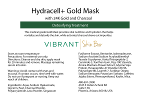 Vibrant Skin Bar Hydracell Gold Mask – Detoxifying 24K Gold Mask