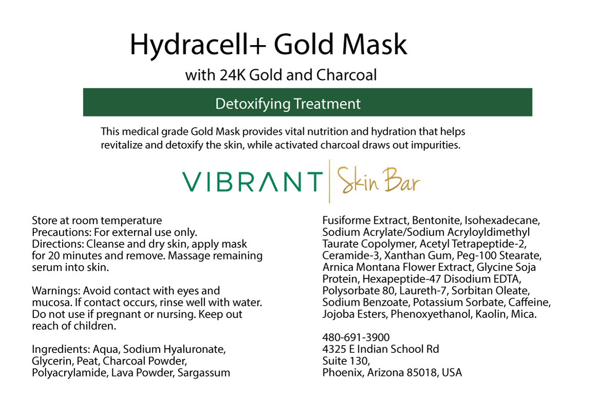 Vibrant Skin Bar Hydracell Gold Mask – Detoxifying 24K Gold Mask