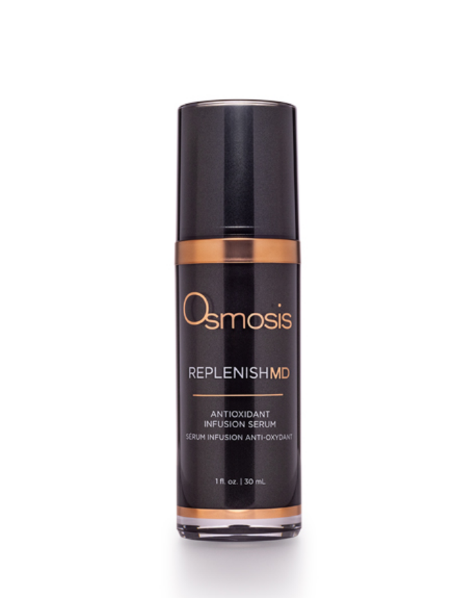 Osmosis Replenish MD Antioxidant Infusion Serum on a white background