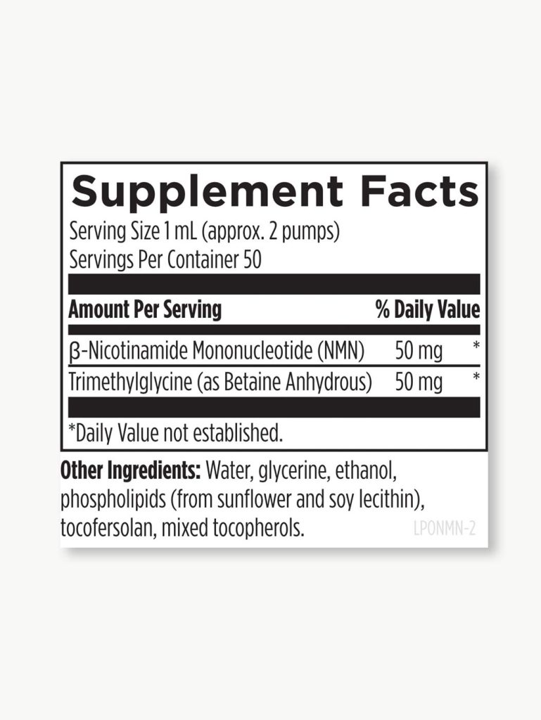 Liposomal NMN