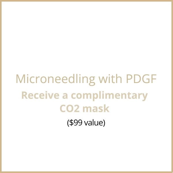 Microneedling with PDGF + FREE CO2 MASK!