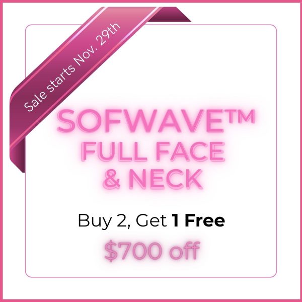 Cyber Monday Sofwave Full Face and Neck Promo