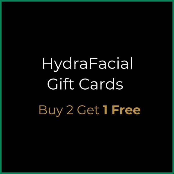 Gift card for Black Friday featuring HydraFacial promotion