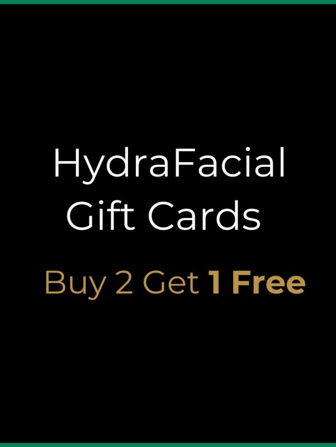 Gift card for Black Friday featuring HydraFacial promotion