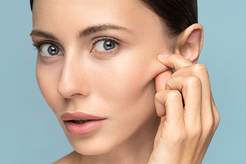 Loss of skin elasticity.