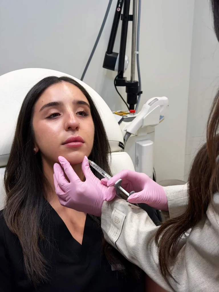 Licensed injector administering Radiesse in Phoenix at Vibrant Skin Bar.