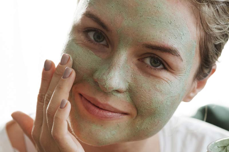 A clay mask for acne.